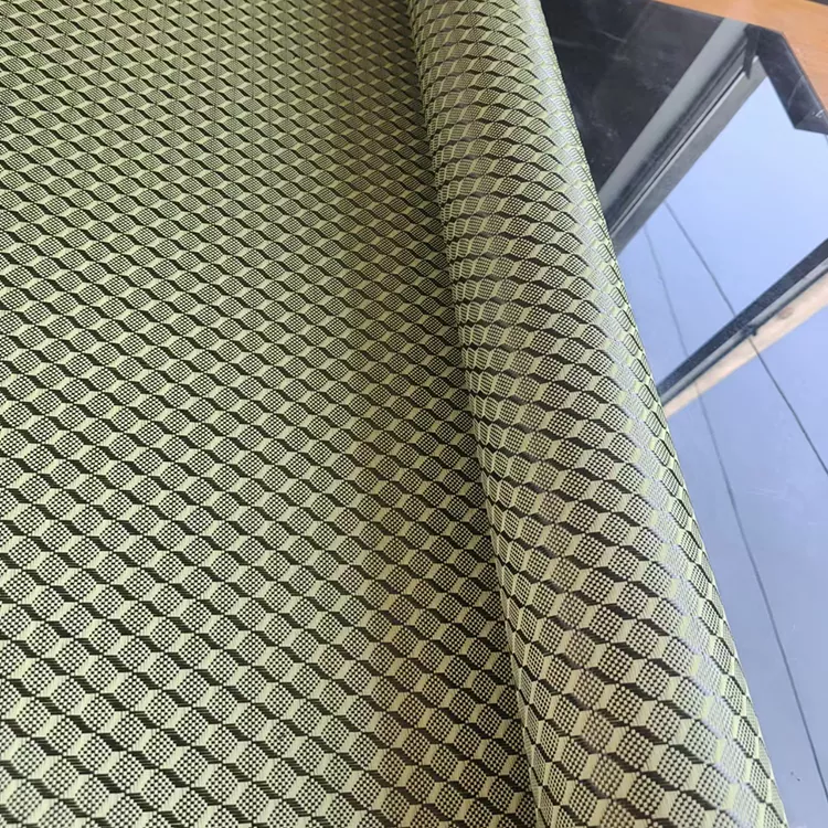 3K Gold Woven Carbon Fiber Fabric