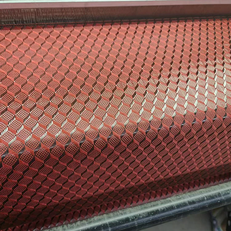 3K Red Woven Carbon Fiber Fabric