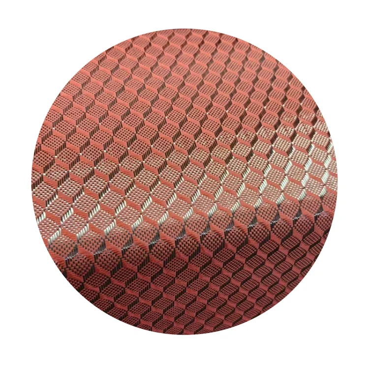 3K Red Woven Carbon Fiber Fabric